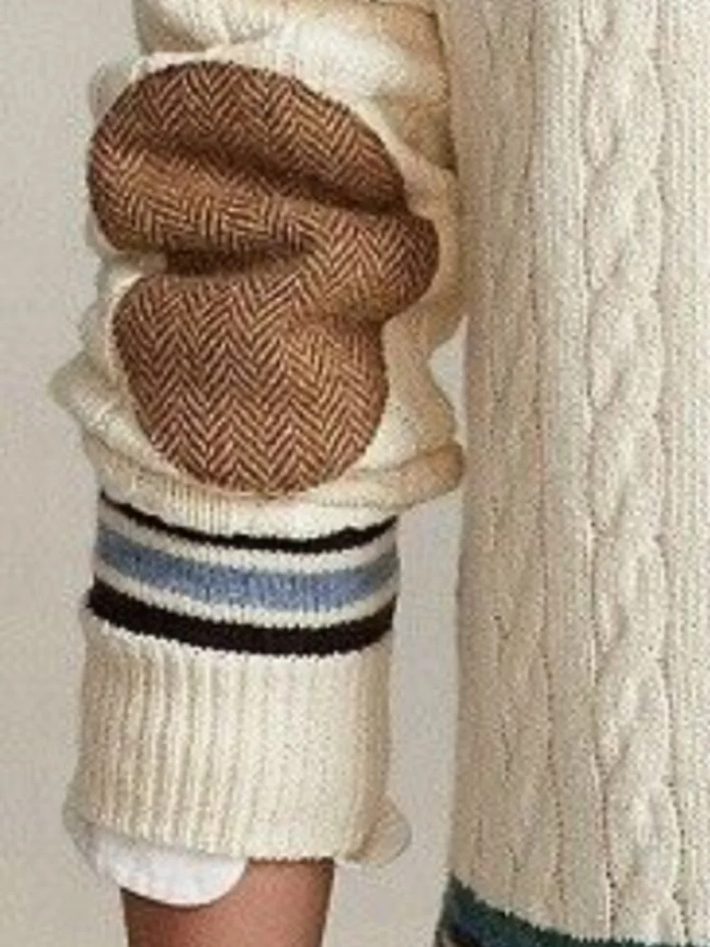 POLO Ralph Lauren XL Wool Cashmere Blend Cricket Cable Knit Sweater Orig $350